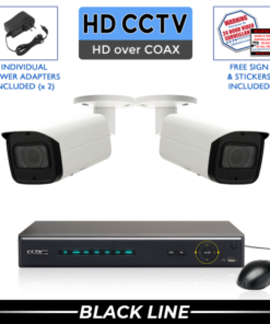 4K Complete 2 Camera Security System with 260 Foot Night Vision / 2PROCVIMX8-S