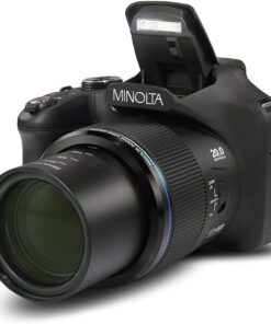 MinoltaMN67Z 20MP 67X Optical Zoom Wi-Fi Bridge Camera - Black