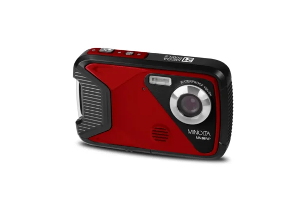 MinoltaMinolta MN30WP 21 MP Waterproof Digital Camera - Red