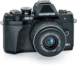 OlympusE-M10 Mark III OM-D System Camera with M.Zuiko Digital 14-42mm F3.5-5.6 IIR Lens - Black