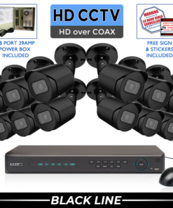 16 Camera 4K HD Security Camera System Package / 16PROCVIB8-B-S