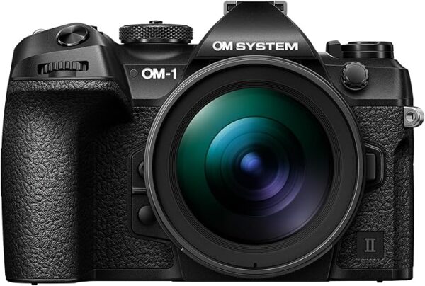 OM SystemOM-1 Mark II Mirrorless Camera with M.Zuiko Digital ED 12-40mm F2.8 PRO ll Lens - Black