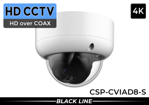 4K CCTV Camera Vandal Dome with Starlight Night Vision