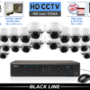 4K Ultra High Definition CCTV System with 32 Vandal Dome Cameras / 32XTRCVIMD8-S