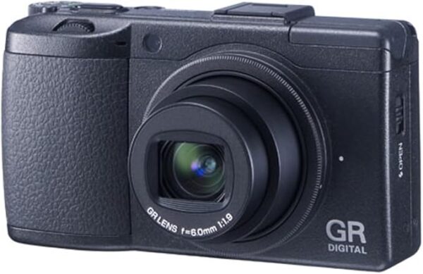 Ricoh GR III Digital Camera with 18.3mm f/2.8 Lens, Black with Black Trim Ring {24.2MP}